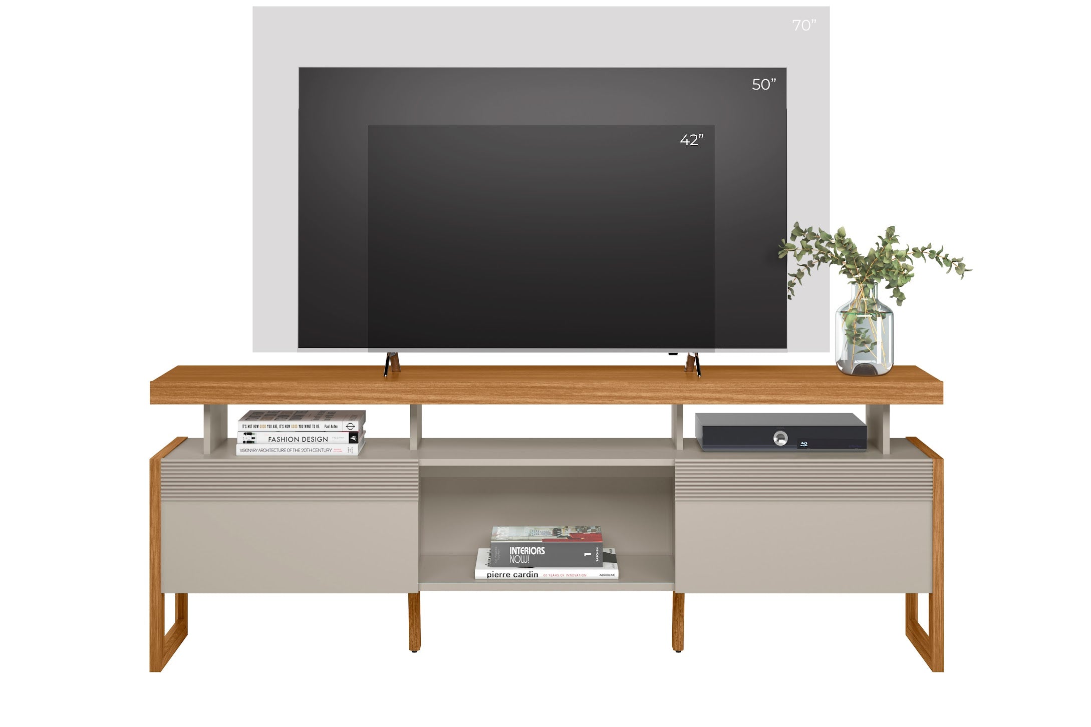 Rack para tv Esmeralda 180cm Puertas Corredizas