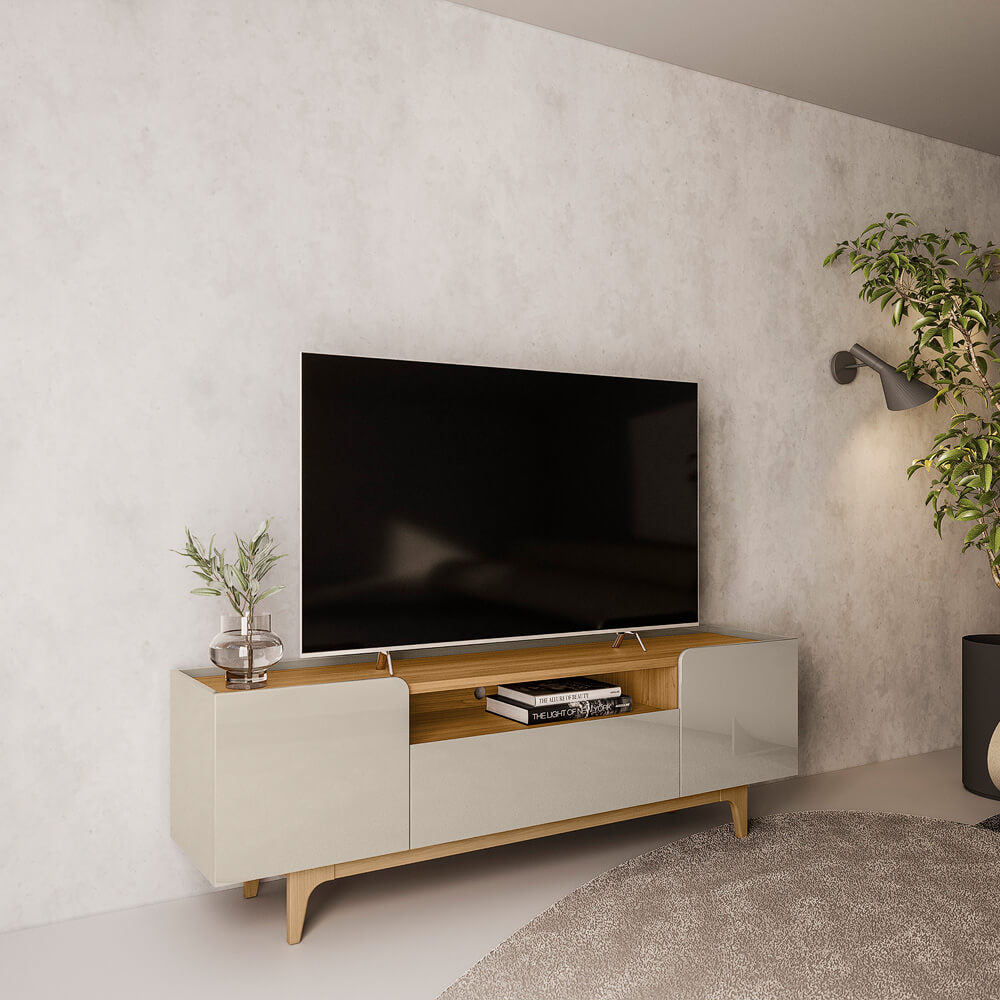 Rack para tv Orlando 180cm Patas en madera maciza