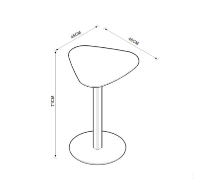 Conjunto de Mesas Lateral Paris Irregular - Linea Ares