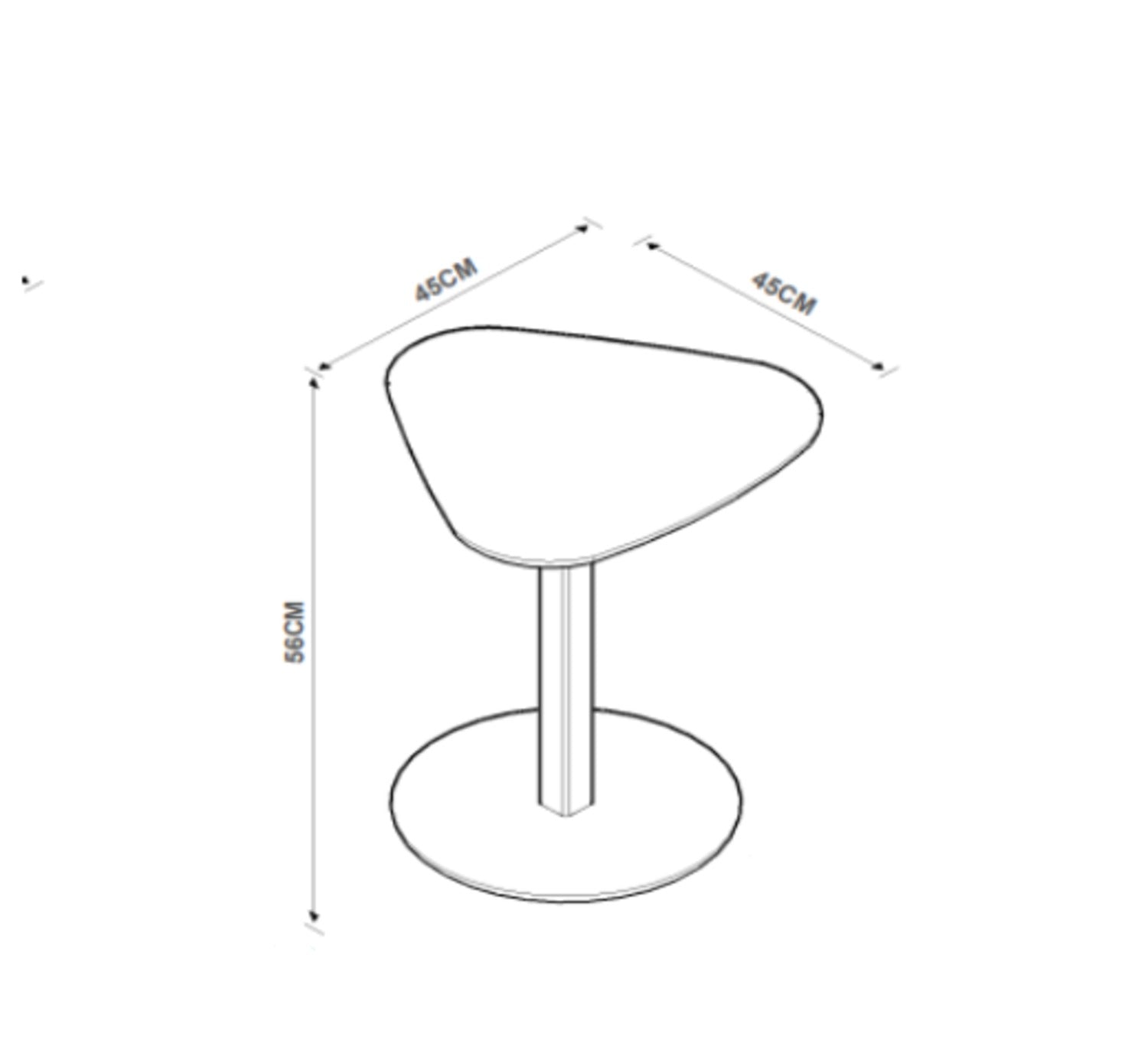 Conjunto de Mesas Lateral Paris Irregular - Linea Ares