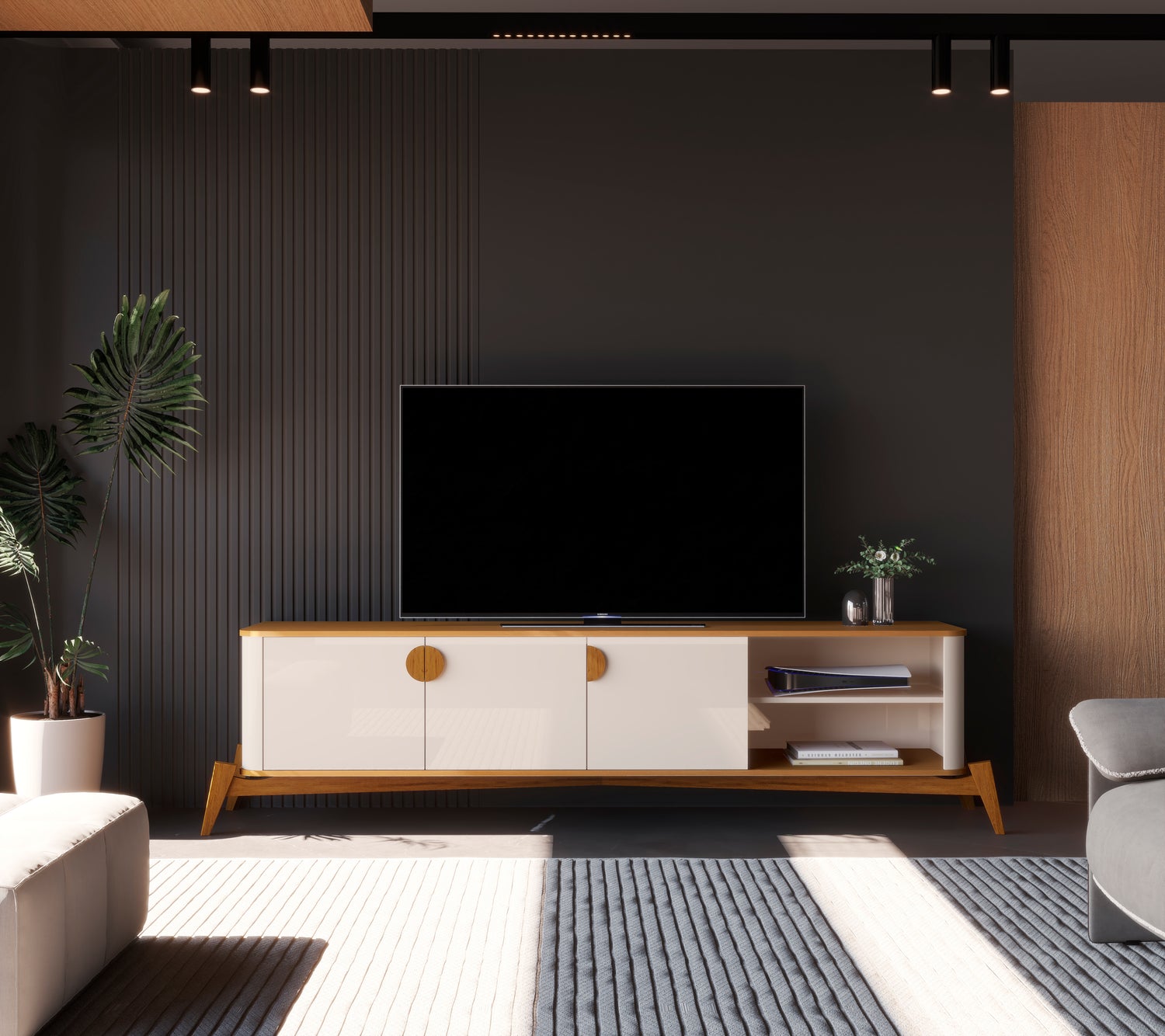 Rack 180CM - Linea Buriti 100% MDF