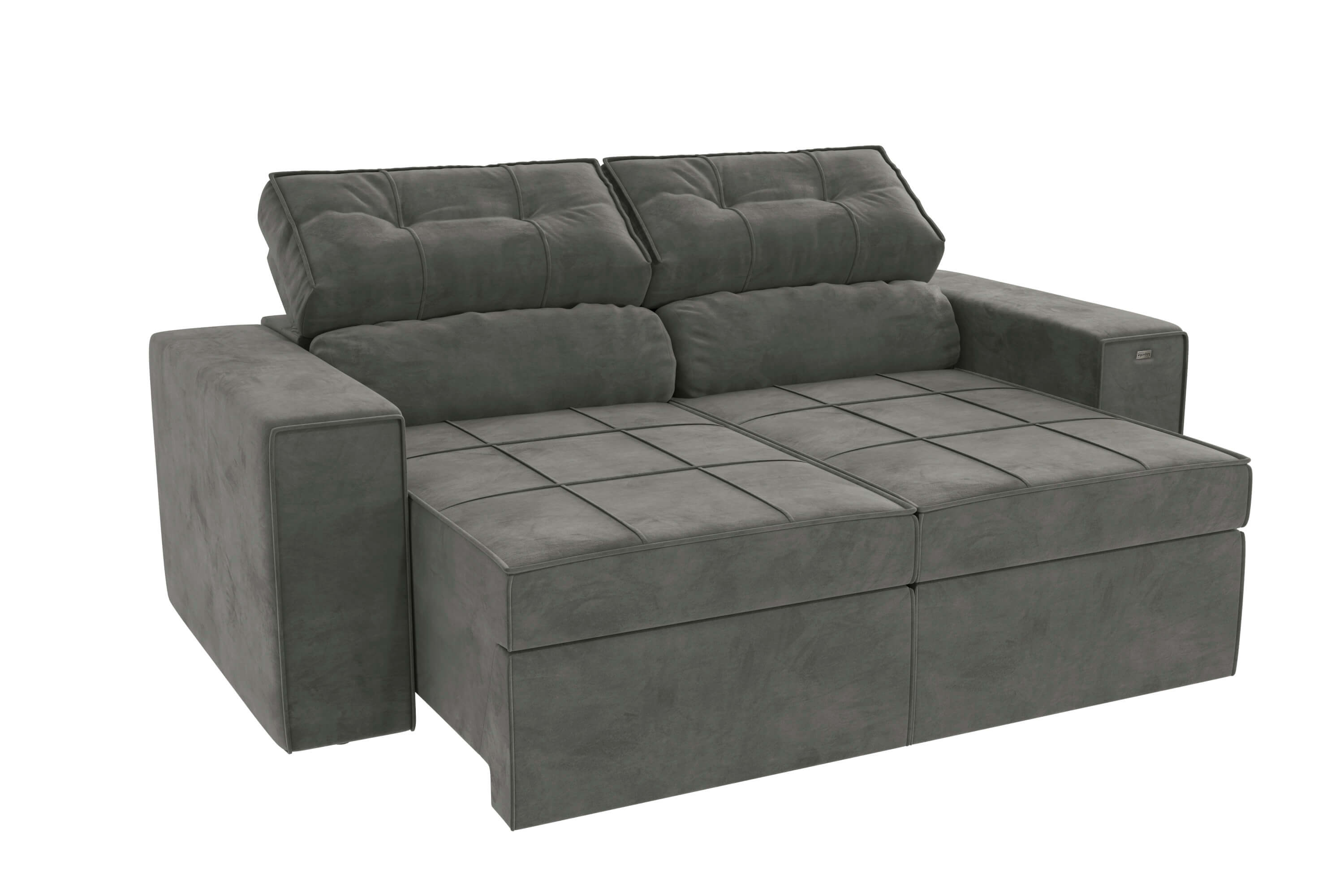 SOFA RETRACTIL/RECLINABLE 6 POSICIONES LANUS 206CM