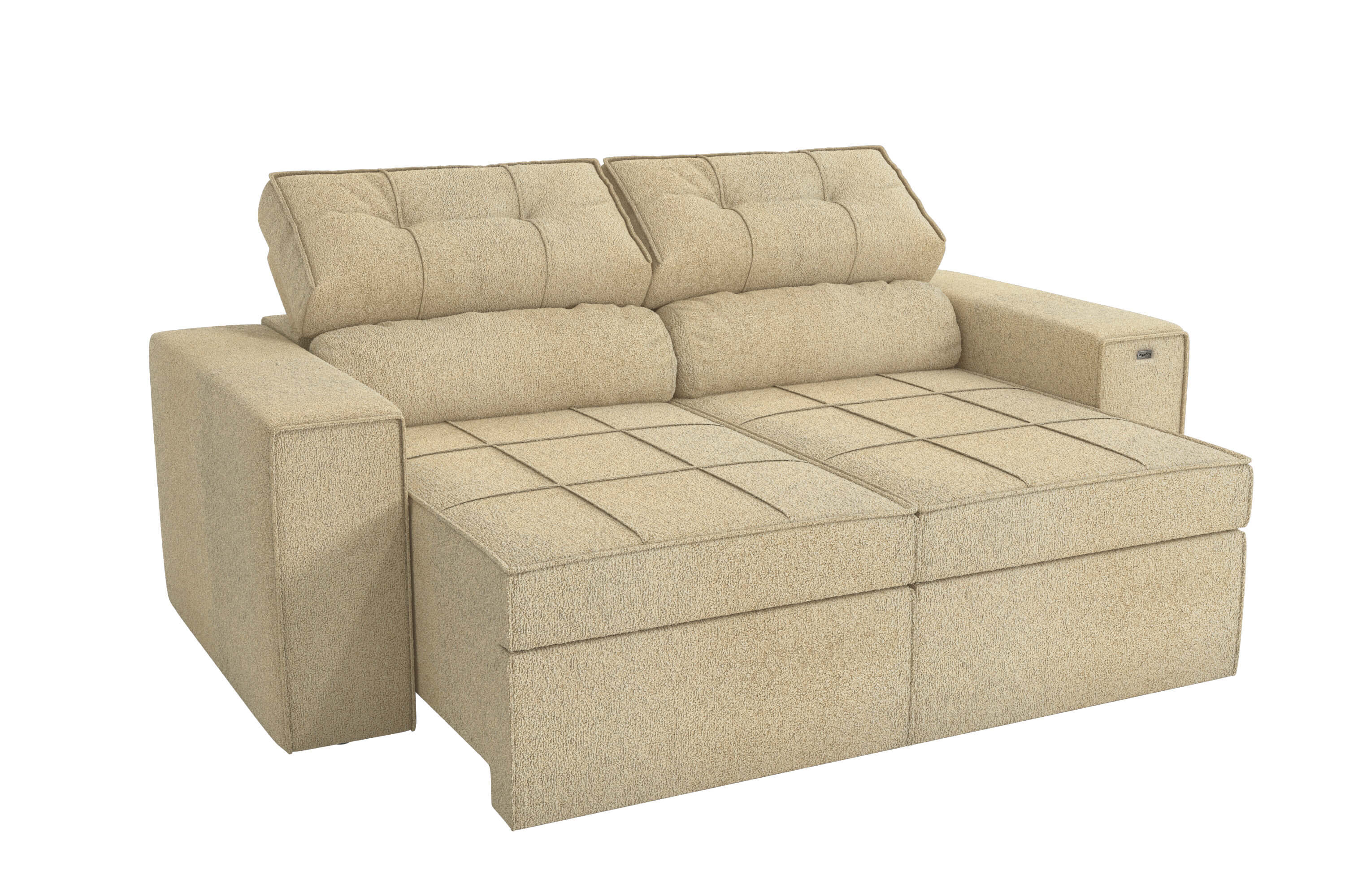SOFA RETRACTIL/RECLINABLE 6 POSICIONES LANUS 206CM