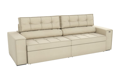 SOFA LANUS ARENA 2.70CM RETRACTIL RECLINABLE