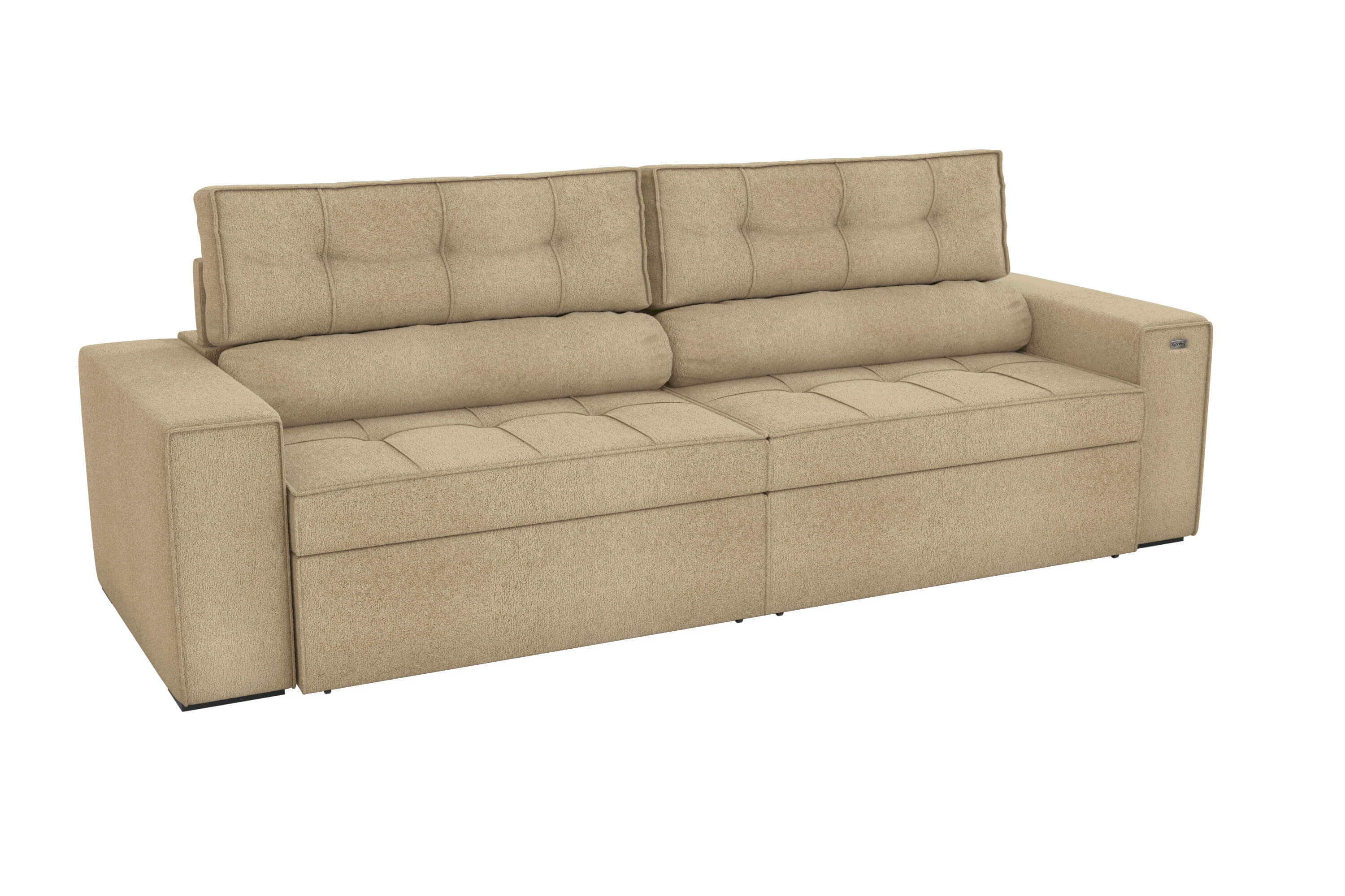 SOFA LANUS ARENA 2.70CM RETRACTIL RECLINABLE