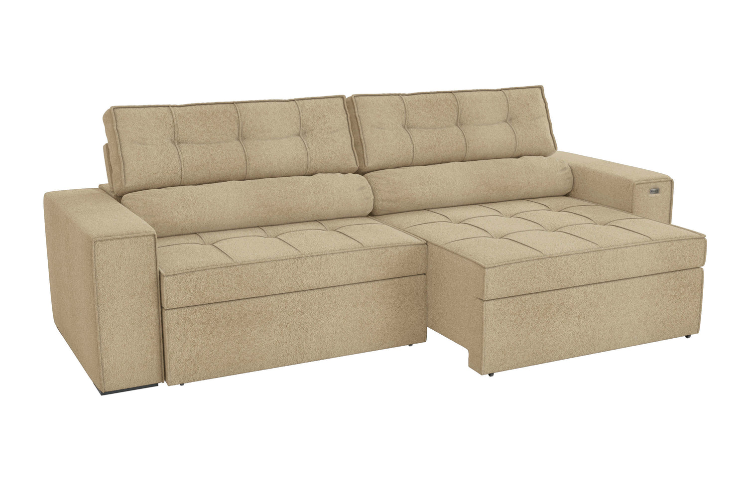SOFA LANUS ARENA 2.70CM RETRACTIL RECLINABLE