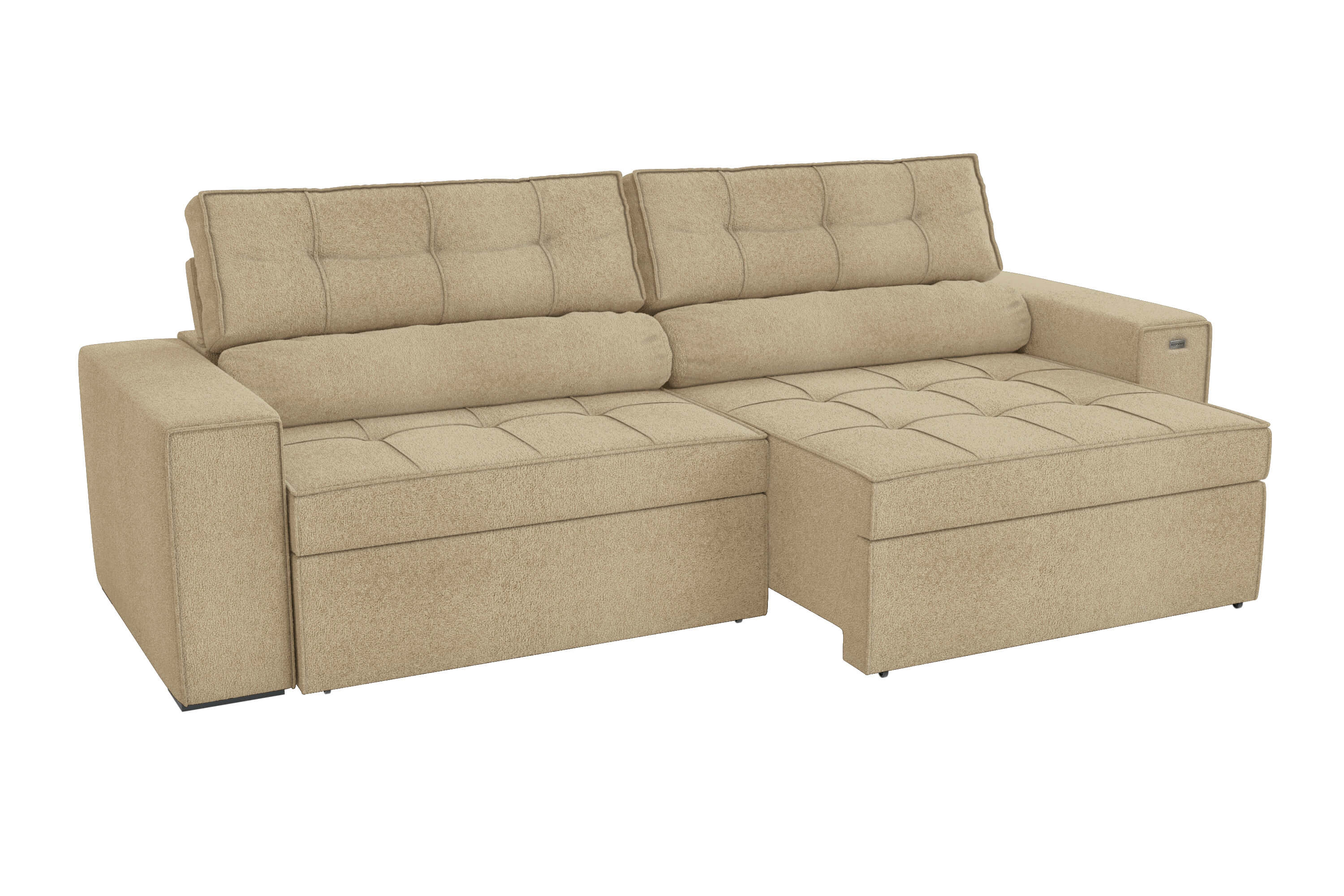SOFA LANUS ARENA 2.70CM RETRACTIL RECLINABLE
