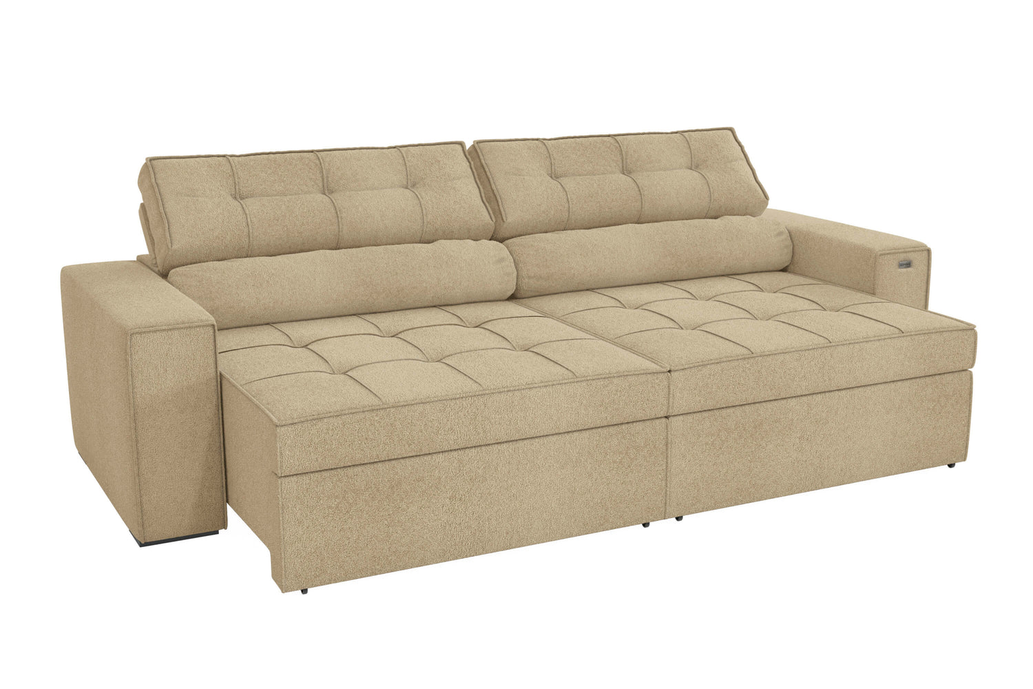 SOFA LANUS ARENA 2.70CM RETRACTIL RECLINABLE