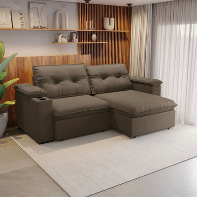 Sofa Zandon 260CM - Retractil/Reclinable