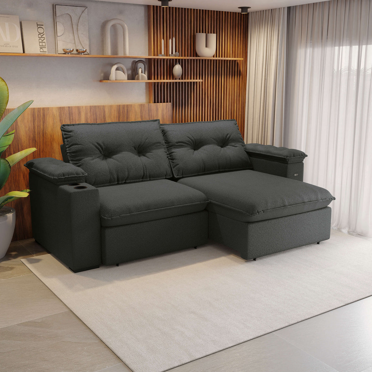 Sofa Zandon 260CM - Retractil/Reclinable