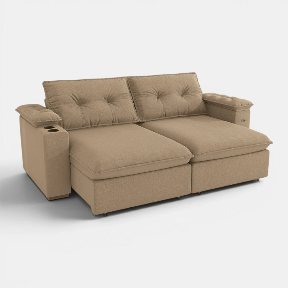 Sofa Zandon 260CM - Retractil/Reclinable