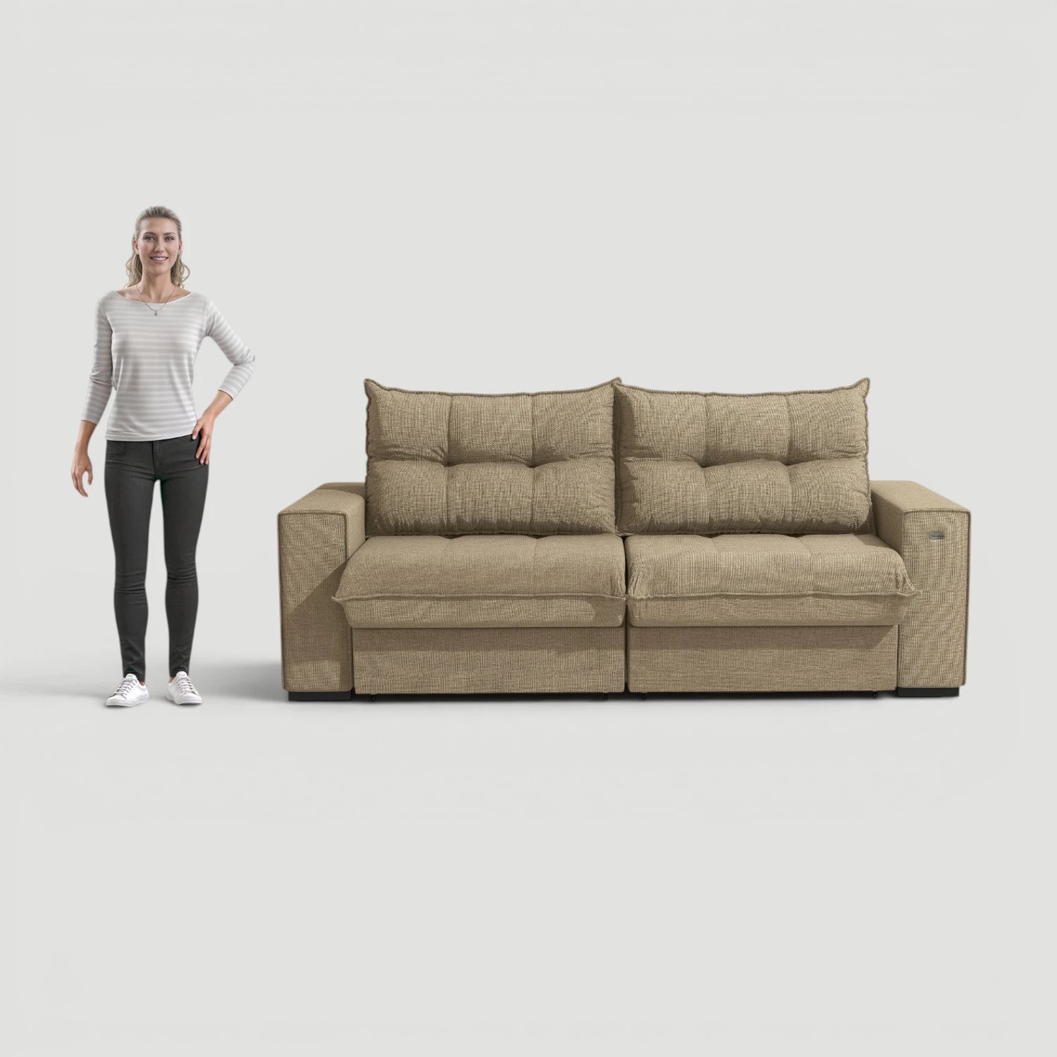 Sofa Dorian 236CM - Retractil/Reclinable