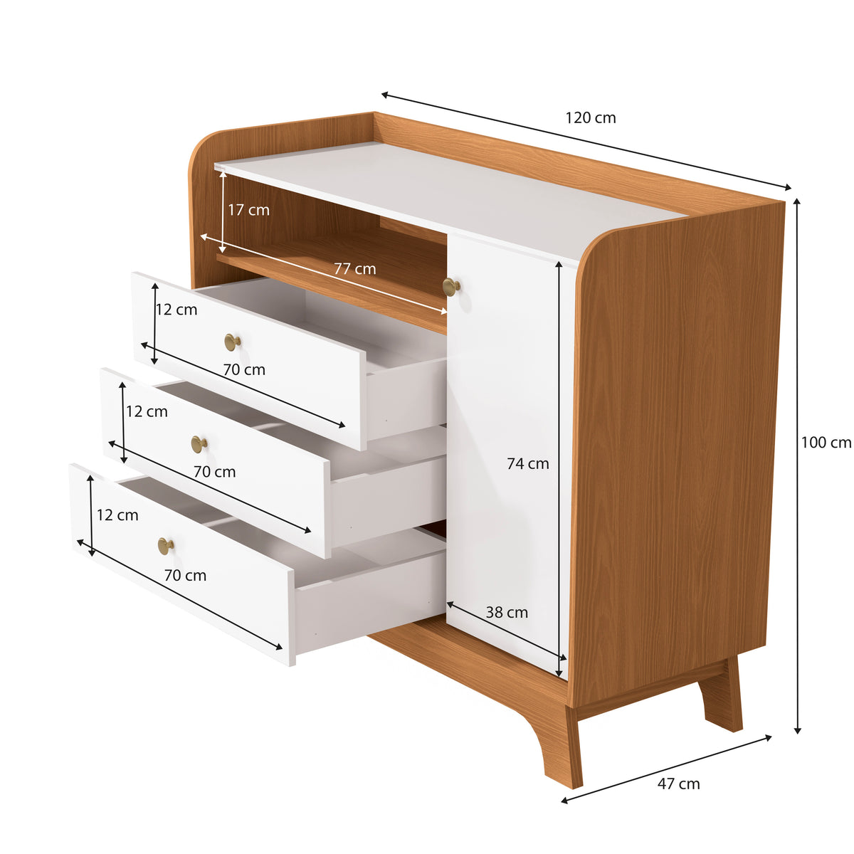 Comoda Zoe - Linea Infantil