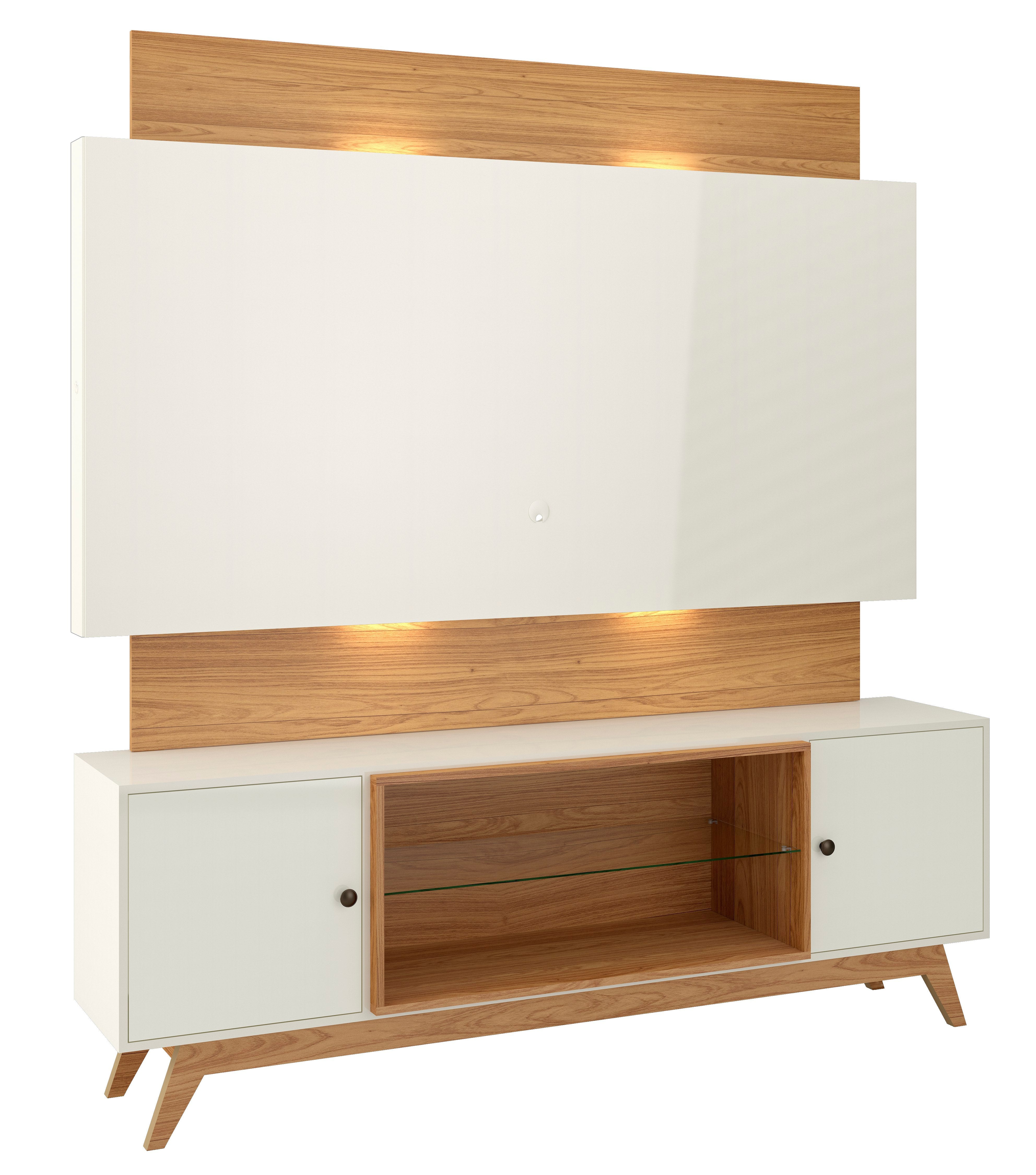 Rack Panel Viena TV 180CM con Led 100% Mdf - Balton Hogar