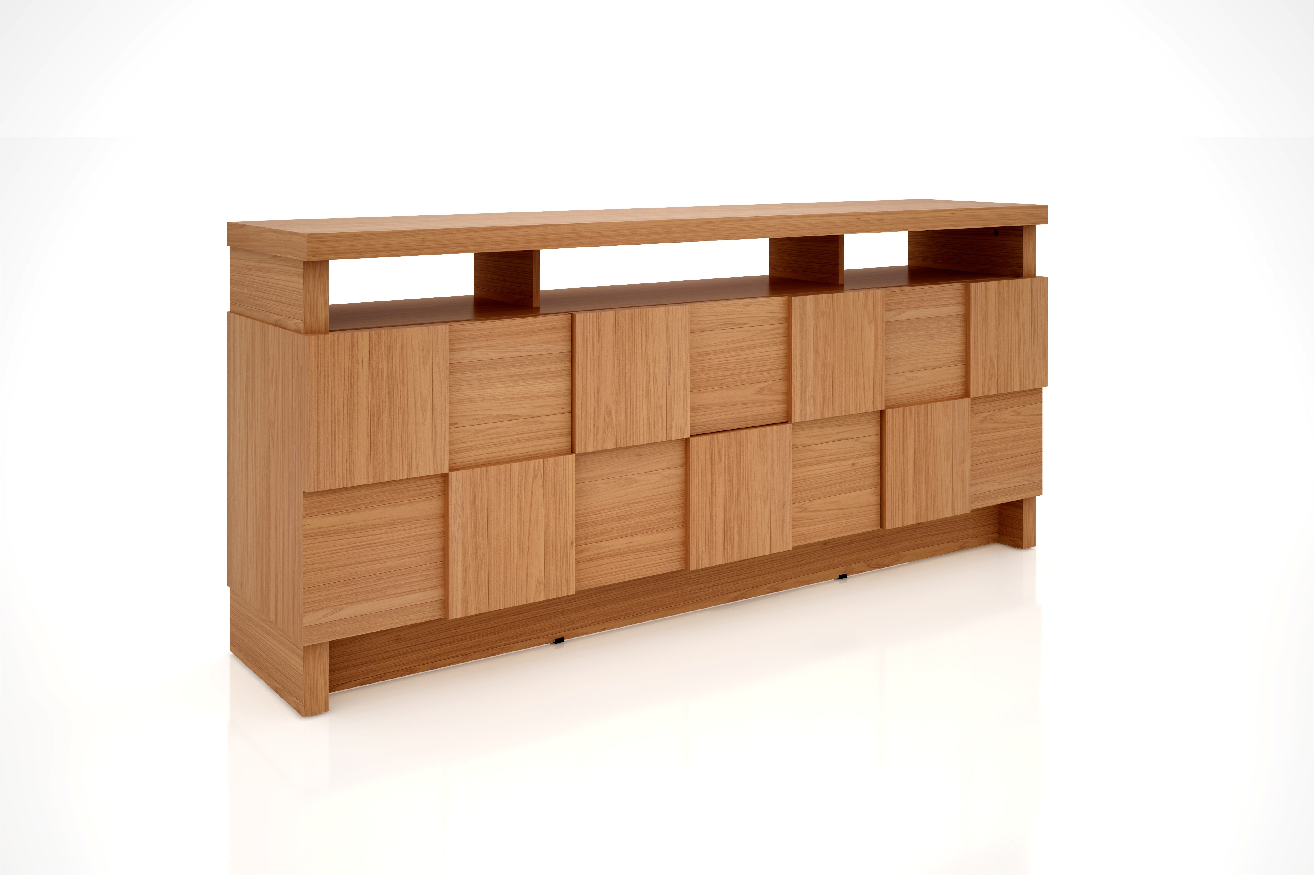 Aparador 3D 176cm con 2 Puertas y 2 Cajones 100% MDF