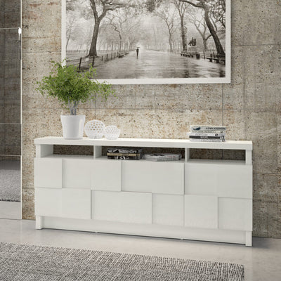 Aparador Barcelona 176cm con 2 Puertas y 2 Cajones 100% MDF