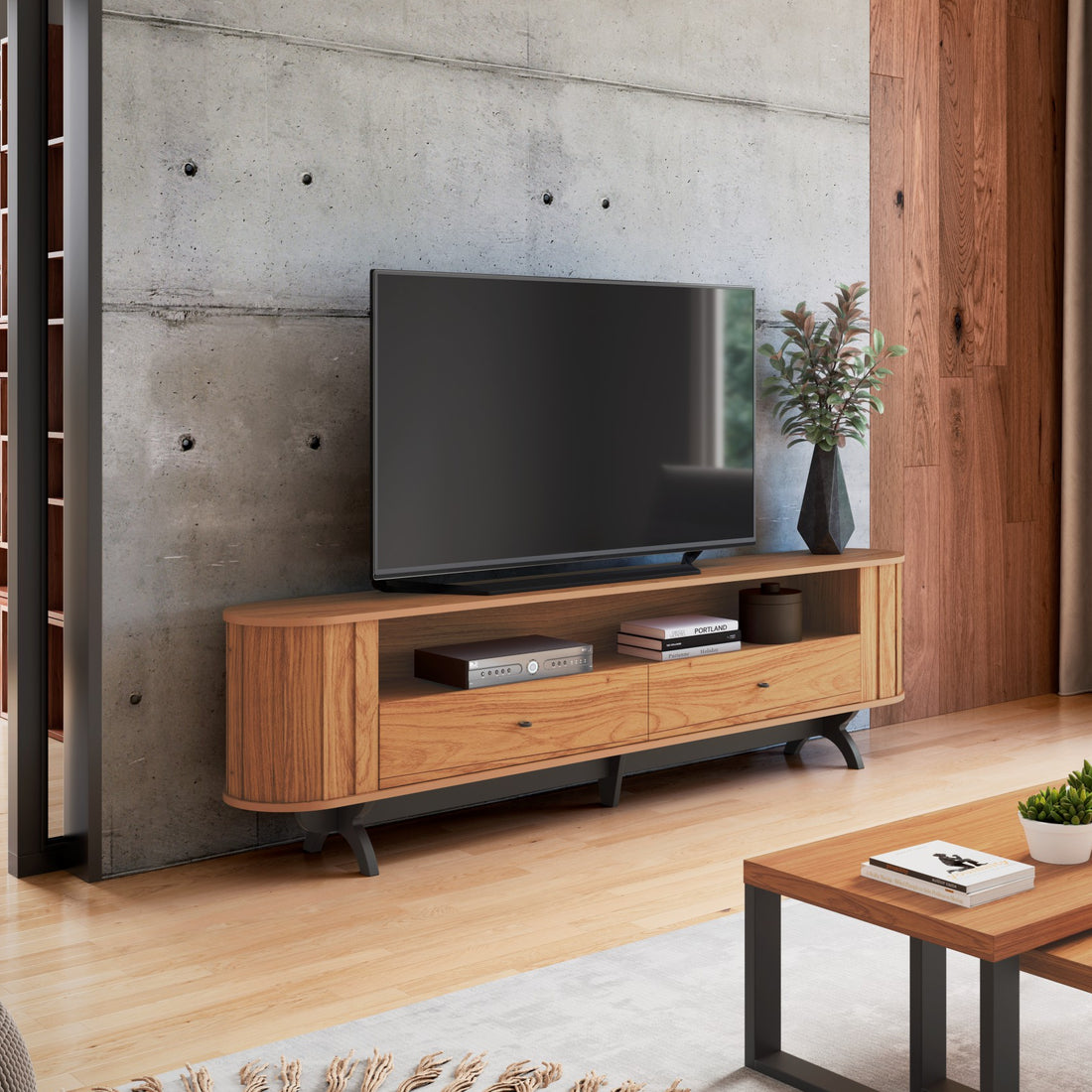 Rack Prime Curvo 220cm 100% MDF - Balton Linea Factory