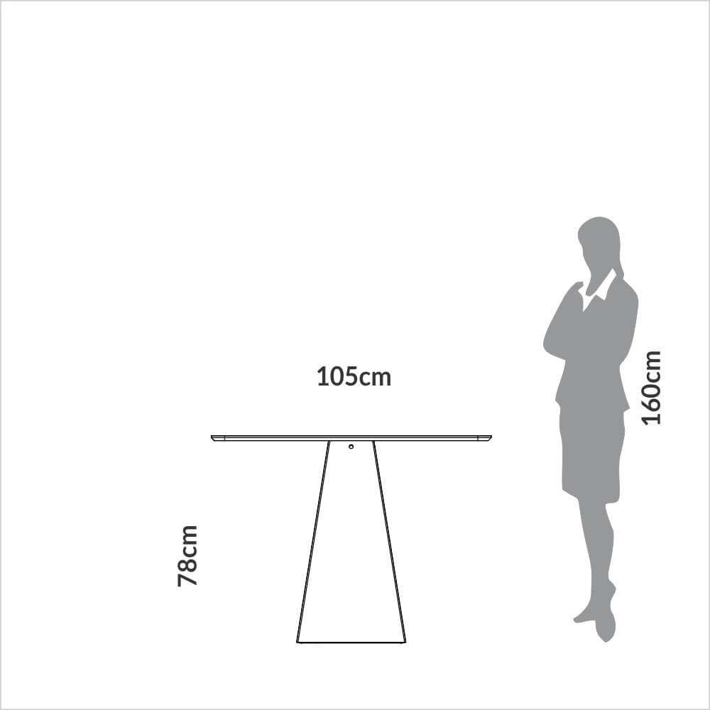Juego de Comedor Agustina + 4 Sillas Monica - 100% MDF