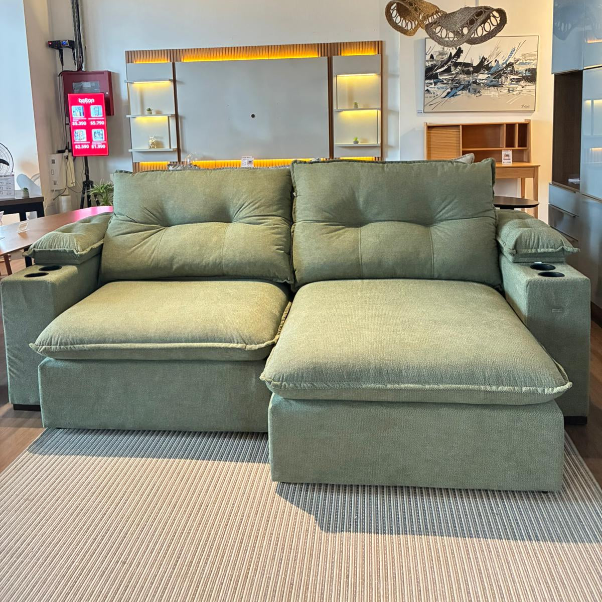 Sofa Zandon 260CM - Retractil/Reclinable