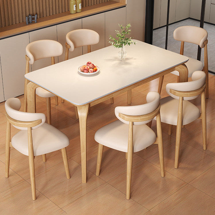 Juego de Comedor Valen 1.60cm con 6 Sillas Mia en Cuerina