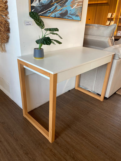 Escritorio 110cm Nara 2 Cajones - Madera Maciza