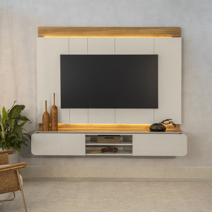 Panel para TV Zurique 200cm con Kit Led MDF/MDP