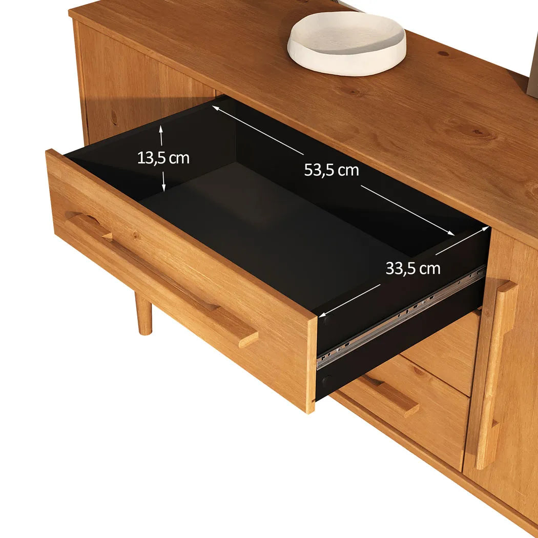 Aparador Buffet 145CM Trega - Madera Maciza