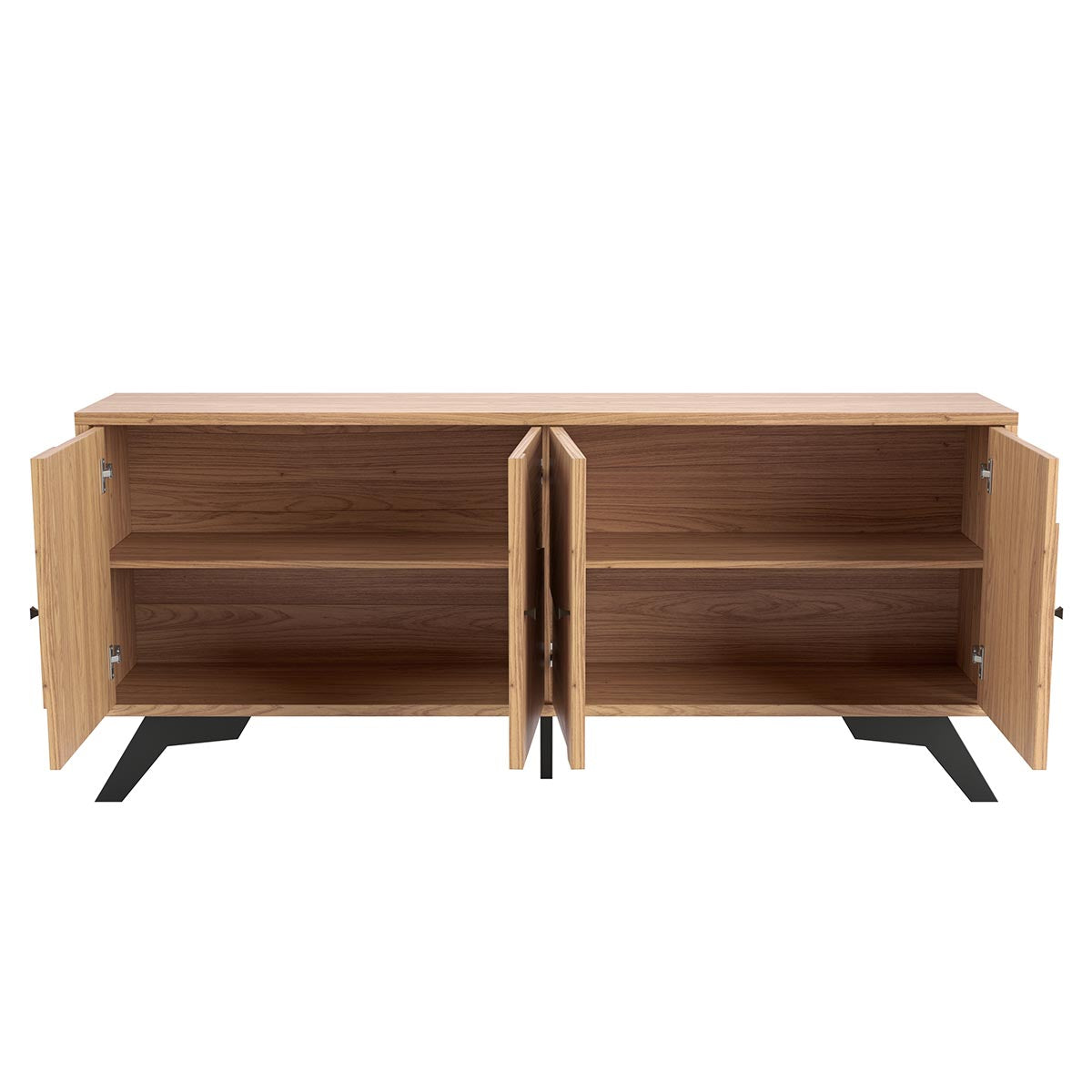 Aparador Recibidor Mosaico Buffet 180cm con 4 Puertas 100% MDF Linea Industrial