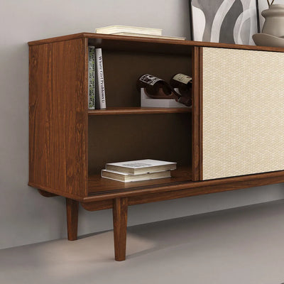 Aparador Buffet 175CM con Ratan Serena - Madera Maciza