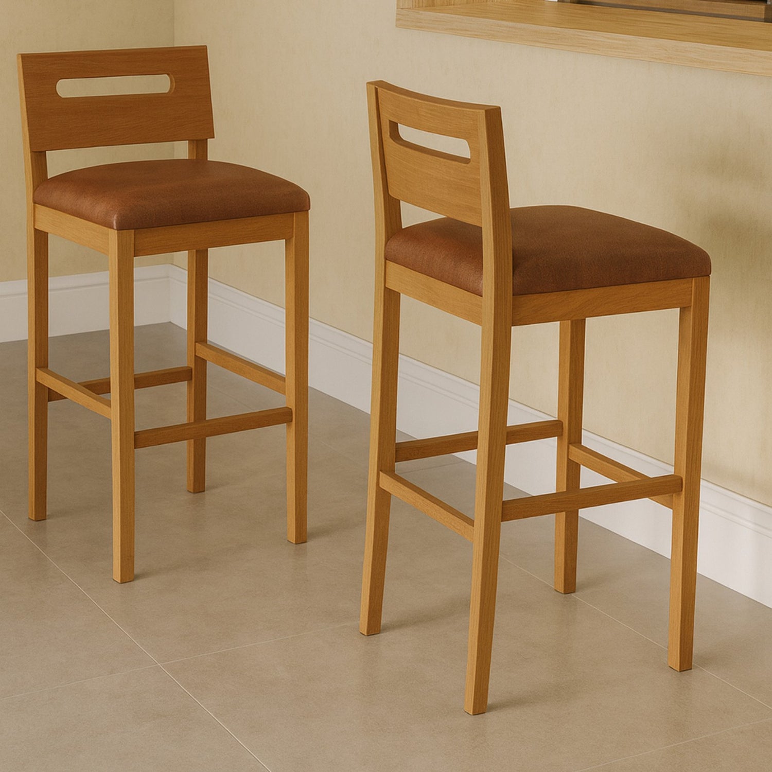 Banqueta Mia - Madera Maciza