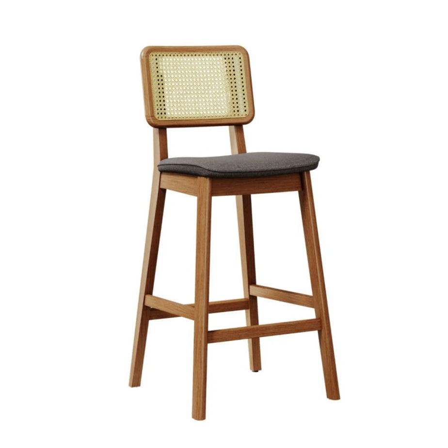 Butaca Classic Línea Manhattan Lino Gris/Natural Ratan