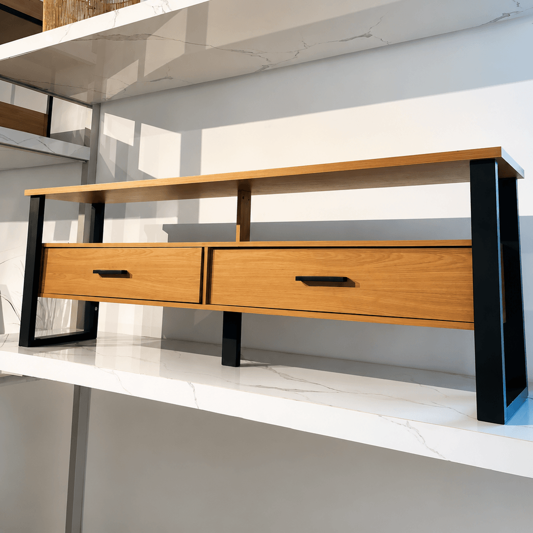 Rack para tv F42 180CM Industrial 100% MDF - Linea Factory