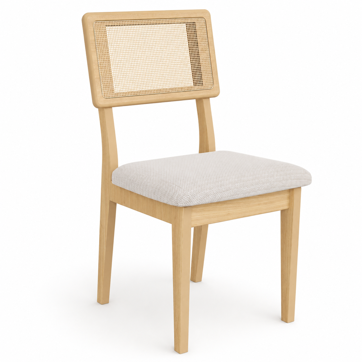 Silla de comedor Monica 100% MDF con RATAN