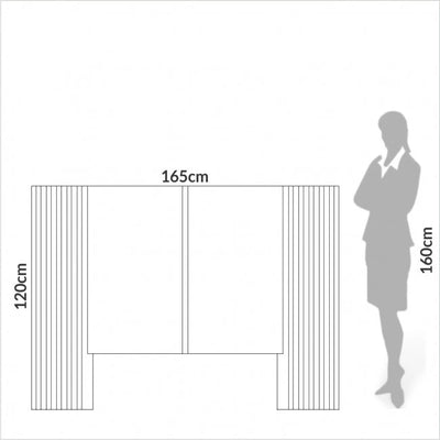 Respaldo de cama Malena 165CM - 100% MDF