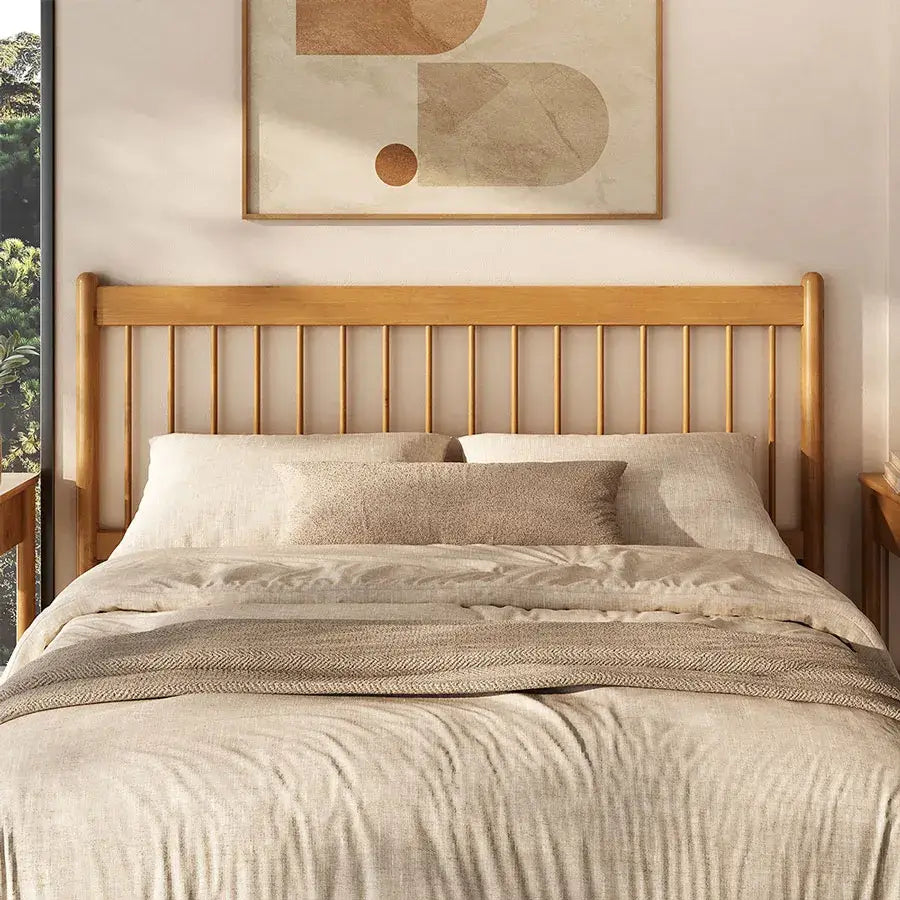 Cabecera de Cama Caroline Queen Madera Maciza Ripado 170cm