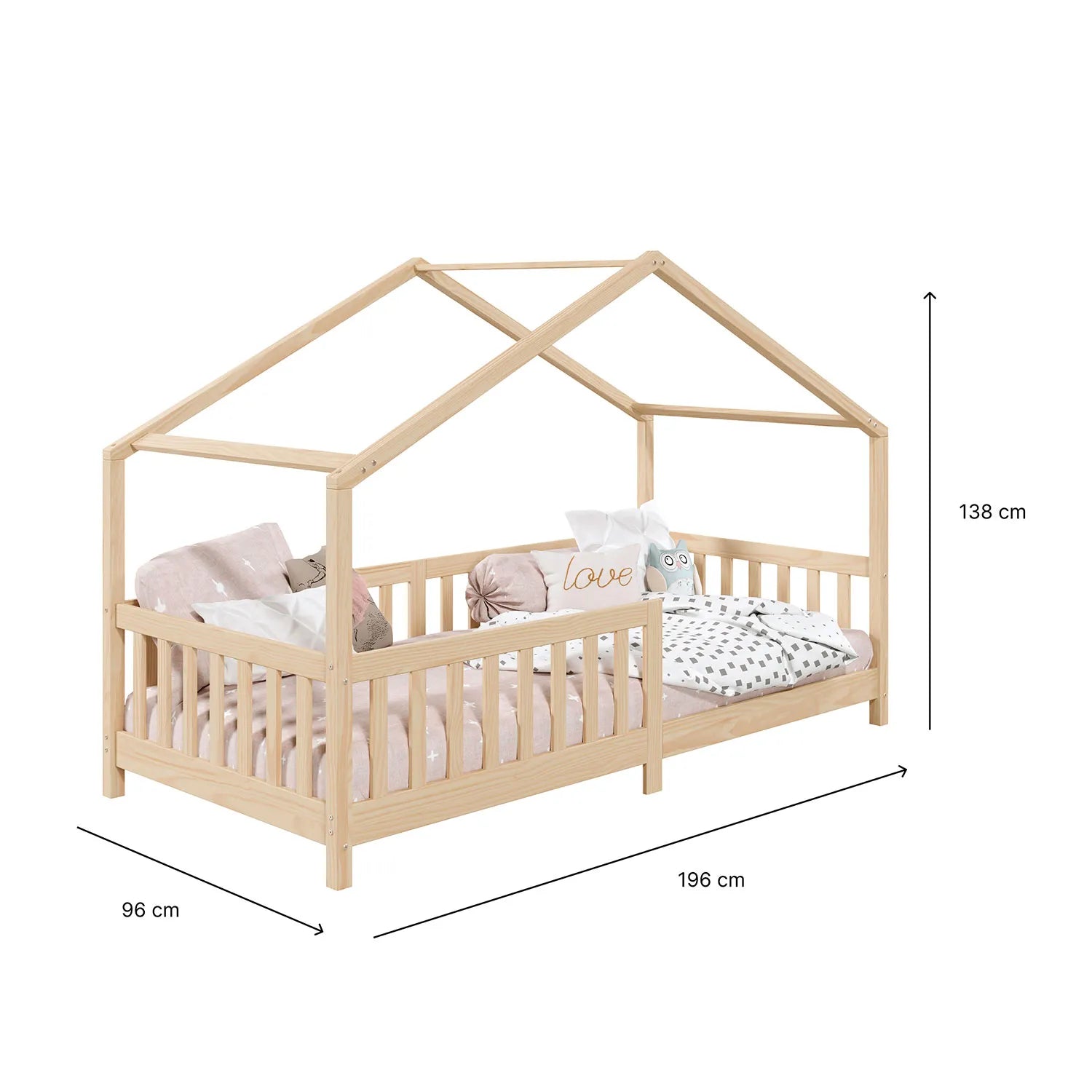Cama Infantil Montessori Florencia- Madera Maciza