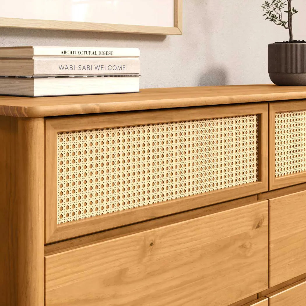 Comoda Semira Rattan - Madera Maciza