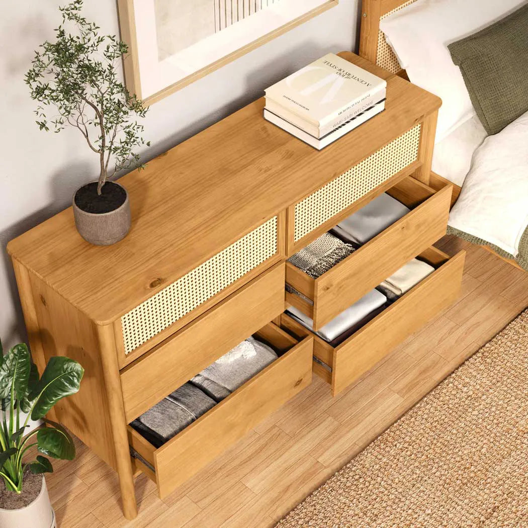 Comoda Semira Rattan - Madera Maciza
