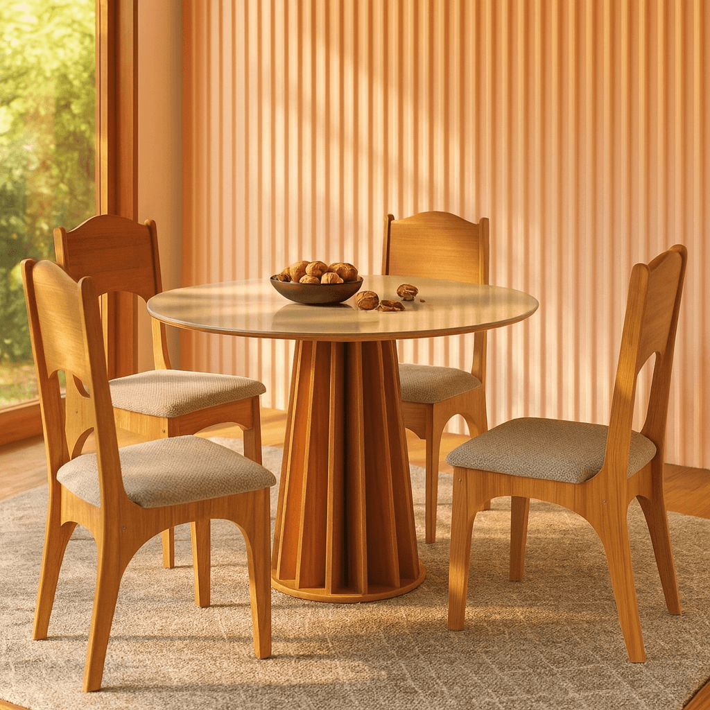 Juego de comedor Berlin 4 sillas - 100% MDF