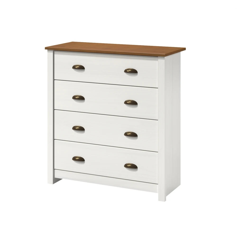 Cómoda 4 cajones Madera maciza Linea Colonial