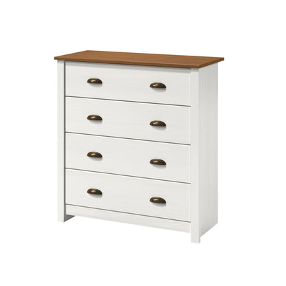 Cómoda 4 cajones Madera maciza Linea Colonial