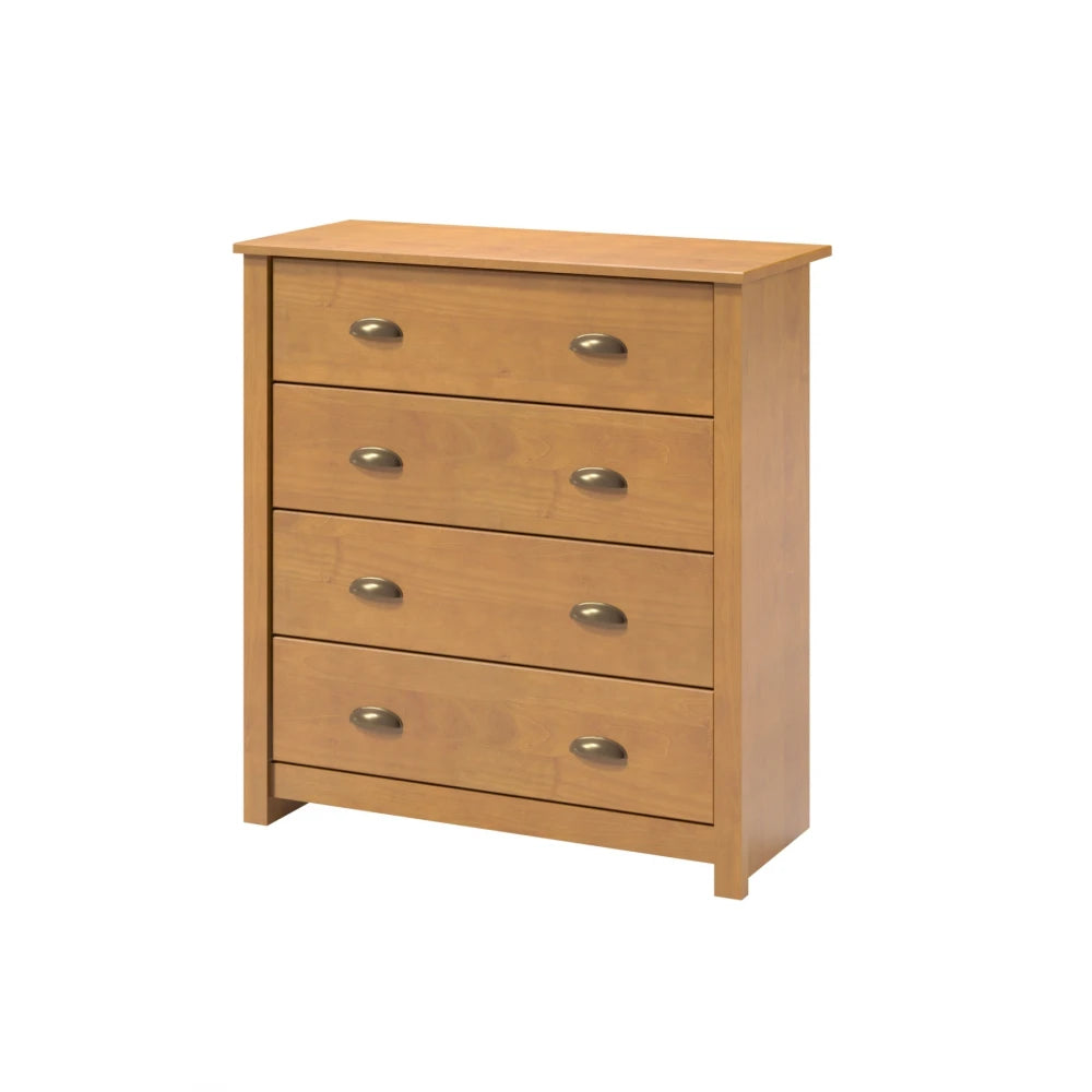 Cómoda 4 cajones Madera maciza Linea Colonial