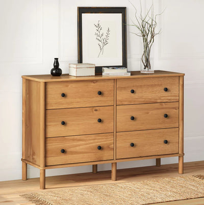 Comoda Apama 130CM 6 Cajones - Madera Maciza