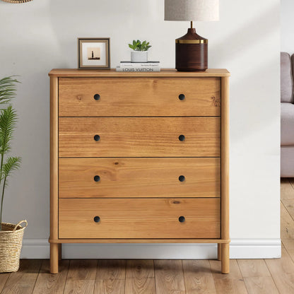 Comoda Apama 90CM 4 Cajones - Madera Maciza