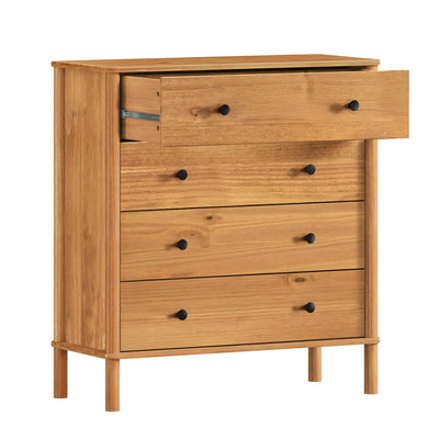 Comoda Apama 90CM 4 Cajones - Madera Maciza