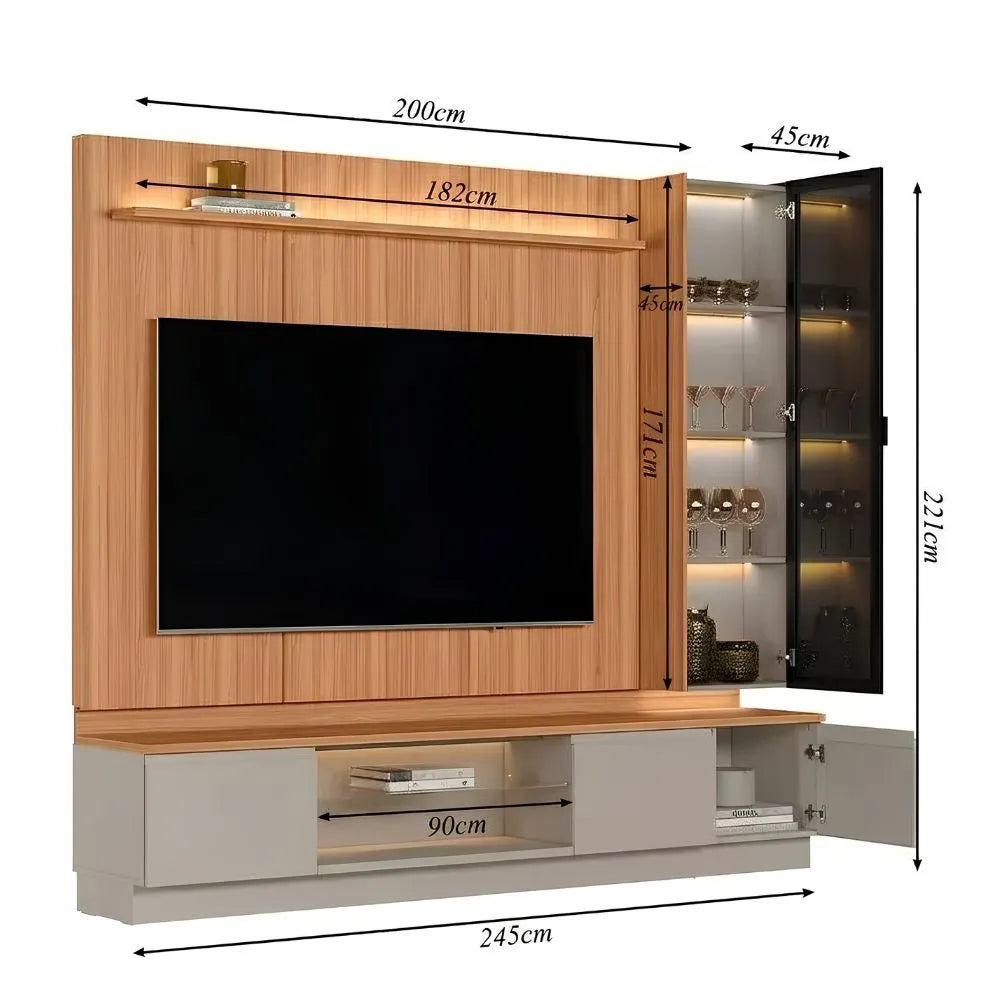 Conjunto Modular - Magnum 245CM - Cristalero Led
