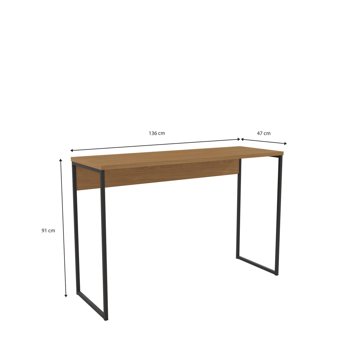 BARRA DESAYUNADOR ISLA 136CM LINEA INDUSTRIAL HIERRO