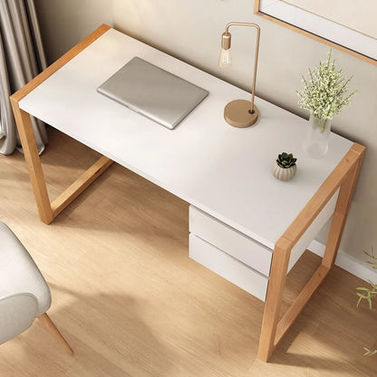 Escritorio con cajones 120cm Atena - Patas en Madera Maciza