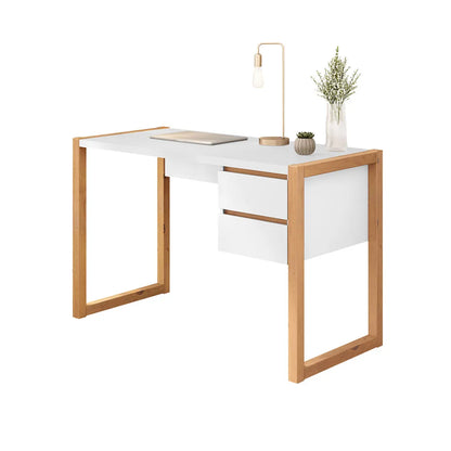 Escritorio con cajones 120cm Atena - Patas en Madera Maciza