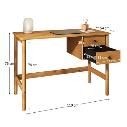 Escritorio 110cm Apama - Madera Maciza